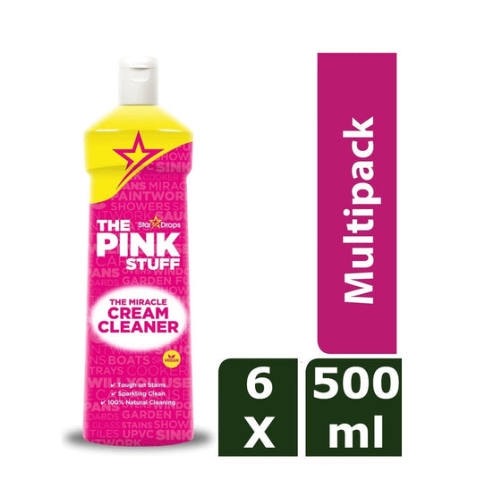 The Pink Stuff Abrasive Creme - 6 x 500 ml opakowanie ekonomiczne - przyjazny dla środowiska