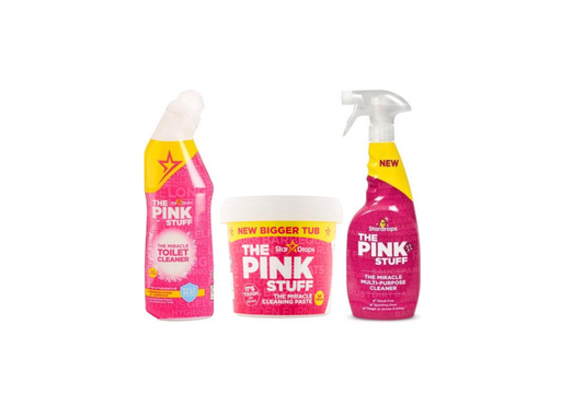 Stardrops Ultra Pinkstuff Pack - pasta czyszcząca 850 g + żel do toalet + Multi Cleaning Spray